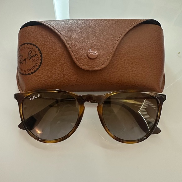 Ray-Ban “Erika” Tortoise Shell Sunglasses - Picture 1 of 3